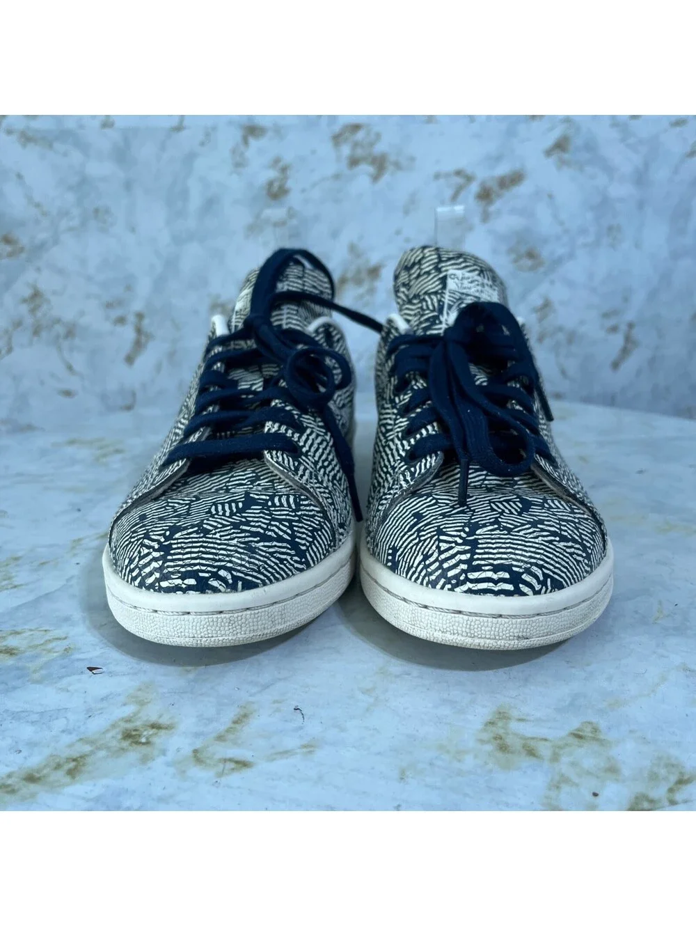 Adidas Originals Stan Smith Women's Size 7.5 Shoes White Blue Athletic Sneakers